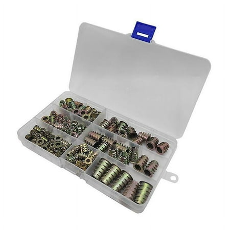 Zinc Alloy Wood Thread Insert - M4 M5 M6 M8 M10 Hexagon Socket Nut for Furniture (120pcs) keji
Zinc Alloy Wood Thread Insert - M4 M5 M6 M8 M10 Hexagon Socket Nut for Furniture (120pcs) keji