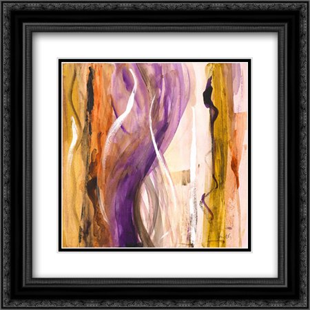 Bossa Nova I 2x Matted 20x20 Black Ornate Framed Art Print by Loreth, Lanie