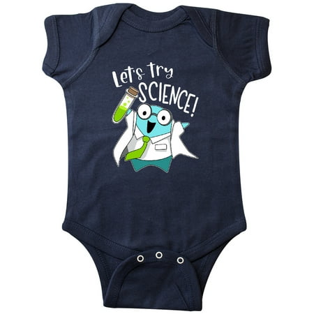 Inktastic Let s Try Science Cute Scientist with Glass Vial Gift Baby Boy or Baby Girl Bodysuit 
Inktastic Let s Try Science Cute Scientist with Glass Vial Gift Baby Boy or Baby Girl Bodysuit