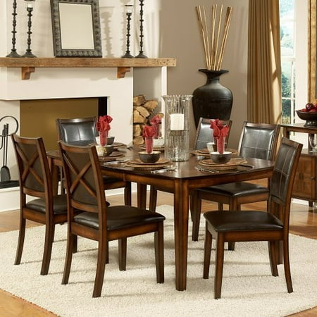 Homelegance Verona Expandable Dining Table - Distressed Amber