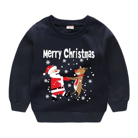 WOLLED Christmas Kids Sweatshirt Top Toddler Boys Girls Cartoon Sweat Spring Fall Pullover Sweatshirt for 1-6T
WOLLED Christmas Kids Sweatshirt Top Toddler Boys Girls Cartoon Sweat Spring Fall Pullover Sweatshirt for 1-6T