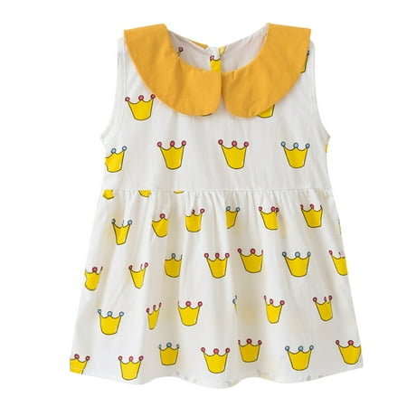 2023 Summer Savings Girls Dress PEZHADA Toddler Kids Baby Girls Summer Princess Dress Cartoon Doll Collar Dress Yellow 80
2023 Summer Savings Girls Dress PEZHADA Toddler Kids Baby Girls Summer Princess Dress Cartoon Doll Collar Dress Yellow 80