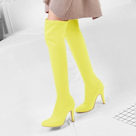 Women s Autumn And Winter Candy Color Suede Stiletto Heels Slim And Tall Over The Knee Boots
Women s Autumn And Winter Candy Color Suede Stiletto Heels Slim And Tall Over The Knee Boots
