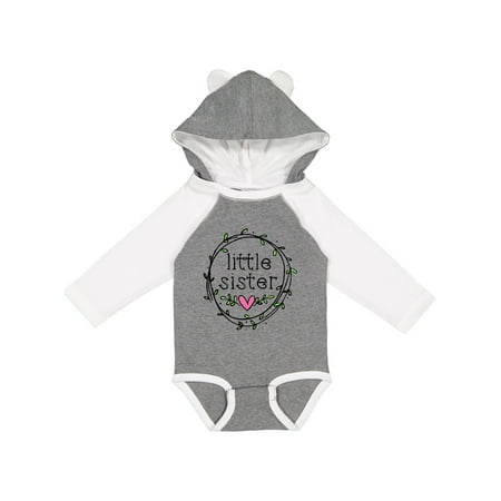 Inktastic Little Sister Leaves Circle Heart Gift Baby Girl Long Sleeve Bodysuit
Inktastic Little Sister Leaves Circle Heart Gift Baby Girl Long Sleeve Bodysuit