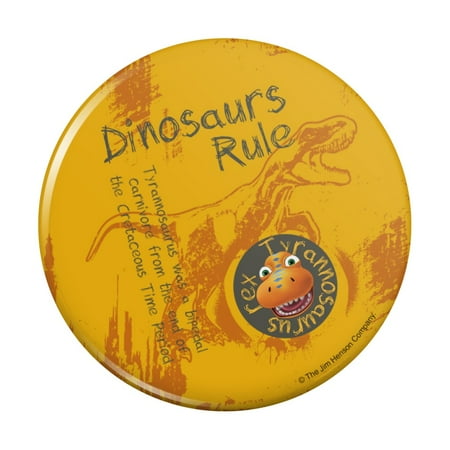 Dinosaurs Rule T-Rex Dinosaur Train Kitchen Refrigerator Locker Button Magnet