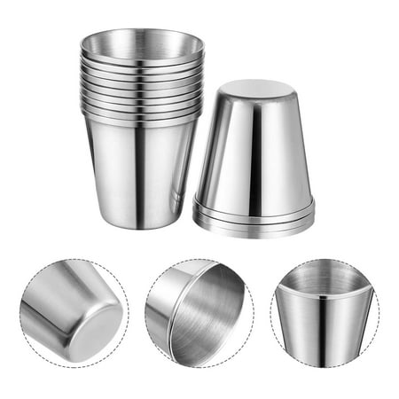 DEEPCRAFF 12Pcs Stainless Steel Wine Cups For Home Bar Graduation Housewarming Birthday 1.57X1.57X1.57In 
DEEPCRAFF 12Pcs Stainless Steel Wine Cups For Home Bar Graduation Housewarming Birthday 1.57X1.57X1.57In
