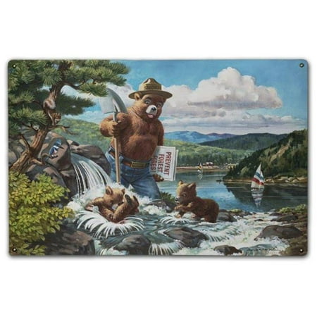 Rudolph Wendelin LS685M1218-MG 12 x 18 in. Clean and Sparkling Water, Classic Metal Sign