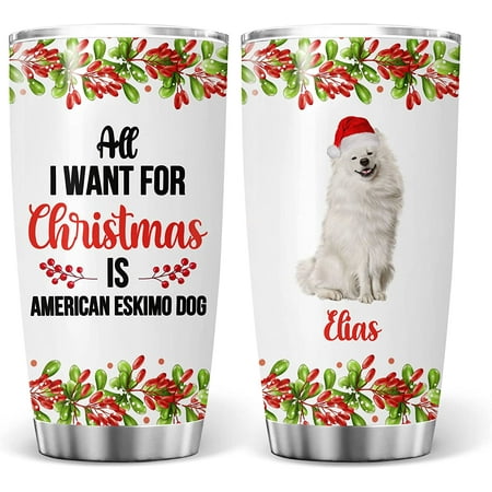 Athenstics Personalized All I Want For Christmas Is American Eskimo Dog Keepsake Funny Gifts For Animal Lovers Pet Owners Xmas Tree Double Wall Vacuum Insulated Tumblers 20oz 
Athenstics Personalized All I Want For Christmas Is American Eskimo Dog Keepsake Funny Gifts For Animal Lovers Pet Owners Xmas Tree Double Wall Vacuum Insulated Tumblers 20oz