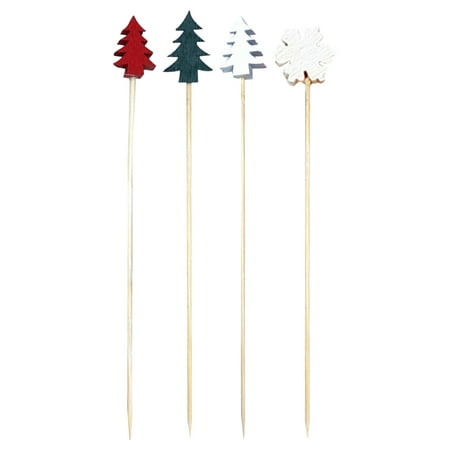 100 Pieces Cocktail Picks Exquisite 4.7 Wooden Christmas Tree Toothpicks Cocktail Sticks Decorative Sandwich Fruit Sticks for Party Appetizer Supplies
100 Pieces Cocktail Picks Exquisite 4.7 Wooden Christmas Tree Toothpicks Cocktail Sticks Decorative Sandwich Fruit Sticks for Party Appetizer Supplies