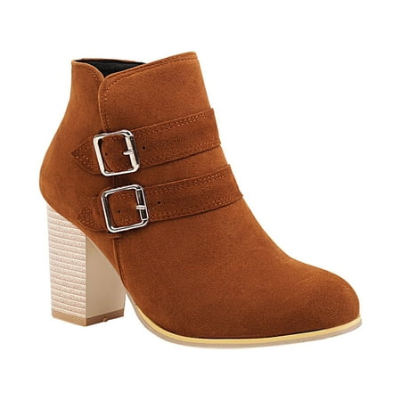 hopeusnice Women s Buckle Ankle Boots Chunky Heel Block Heel Booties Suede Closed Toe Winter Fall Shoes Dressy Boots Buckle Boots Brown 36
hopeusnice Women s Buckle Ankle Boots Chunky Heel Block Heel Booties Suede Closed Toe Winter Fall Shoes Dressy Boots Buckle Boots Brown 36