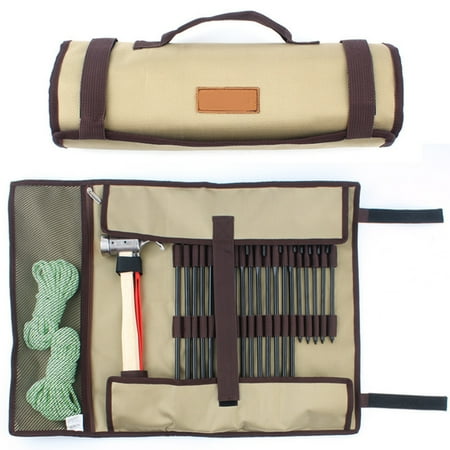 Ameiqe Heavy Duty Tent Nail and Hammer Storage Bag Oxford Stakes Pegs Pouch Holder Case Portable Organized Bag(Khaki)
Ameiqe Heavy Duty Tent Nail and Hammer Storage Bag Oxford Stakes Pegs Pouch Holder Case Portable Organized Bag(Khaki)