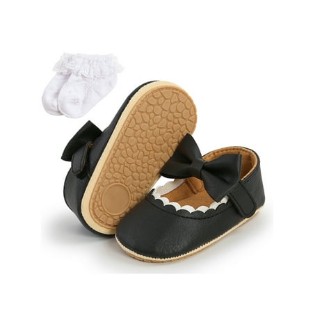 Rotosw Toddler Flats Bowknot Crib Shoes Comfort Mary Jane Breathable First Walkers Princess Dress Shoe Wedding Lightweight Black Bow with Socks 4C
Rotosw Toddler Flats Bowknot Crib Shoes Comfort Mary Jane Breathable First Walkers Princess Dress Shoe Wedding Lightweight Black Bow with Socks 4C