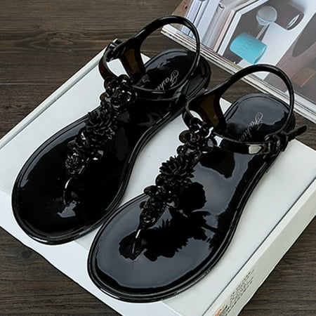 uikmnh Women Shoes Flowers Sandals Women s Summer Flip Flops T-Buckle Non-slip Beach Slippers Black 8
uikmnh Women Shoes Flowers Sandals Women s Summer Flip Flops T-Buckle Non-slip Beach Slippers Black 8