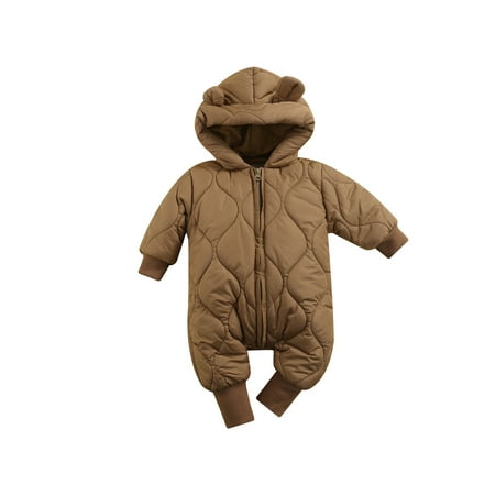 Licupiee Newborn Baby Girls Boys Winter Snowsuit Bear Long Sleeve Jumpsuit Coat Zipper Hooded Padded Jacket Outerwear
Licupiee Newborn Baby Girls Boys Winter Snowsuit Bear Long Sleeve Jumpsuit Coat Zipper Hooded Padded Jacket Outerwear