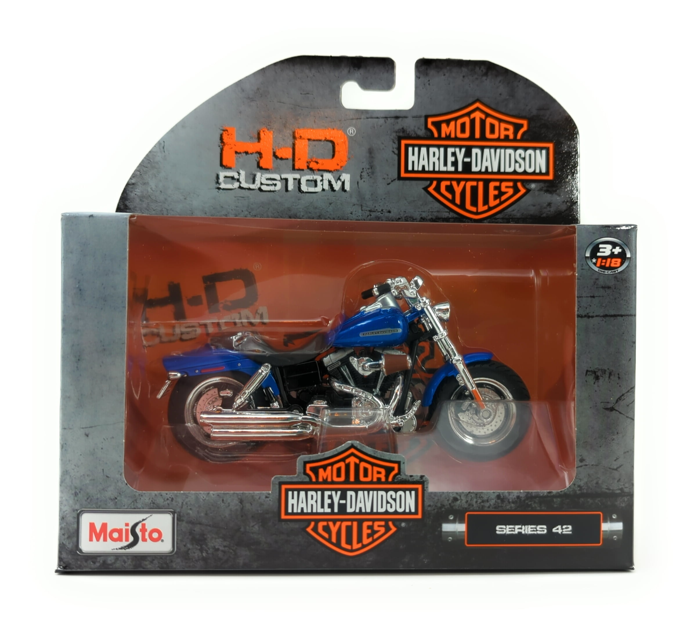 Maisto H D Custom Harley Davidson Series Blue Fxdfse Cvo Fat