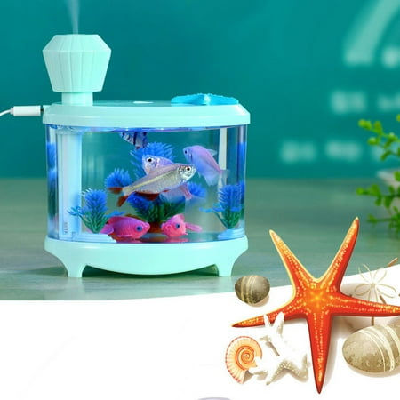 460ml USB Fish Tank Ultrasonic Humidifier Mist Maker LED Night Light Atomizer Essential Oil Aroma Diffuser New
460ml USB Fish Tank Ultrasonic Humidifier Mist Maker LED Night Light Atomizer Essential Oil Aroma Diffuser New