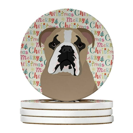 English Bulldog Lilac Tricolor Christmas Large Sandstone Coasters Pack of 4 4 in x 4 in
English Bulldog Lilac Tricolor Christmas Large Sandstone Coasters Pack of 4 4 in x 4 in