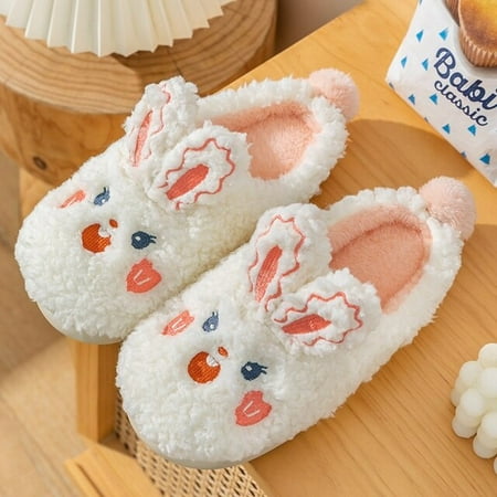 PIKADINGNIS House Slipper Fluffy Womens Winter Kawaii Cartoon Bunny Bear Plush Contton Anti Skid Indoor Funny Cute Female Fuzzy Shoes Flat
PIKADINGNIS House Slipper Fluffy Womens Winter Kawaii Cartoon Bunny Bear Plush Contton Anti Skid Indoor Funny Cute Female Fuzzy Shoes Flat