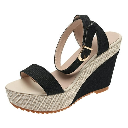 Womens Sandals Women Wedge Button Sandals Chunky Heel Sandals Shoes Open Toe Prom Chunky Heel Sandals Women S Sandals Pu Black 41
Womens Sandals Women Wedge Button Sandals Chunky Heel Sandals Shoes Open Toe Prom Chunky Heel Sandals Women S Sandals Pu Black 41