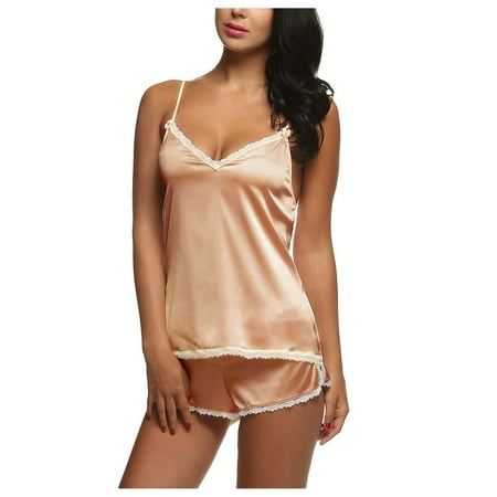 JeashCHAT Sexy Lingerie for Women Sexy-Lingerie Sleepwear Satin Silk Babydoll Lace Up Nightwear Pajamas Set
JeashCHAT Sexy Lingerie for Women Sexy-Lingerie Sleepwear Satin Silk Babydoll Lace Up Nightwear Pajamas Set