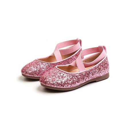 Ferndule Kids Elastic Straps Flats Party Casual Sequin Princess Shoe Comfort Round Toe Shoes Pink 33
Ferndule Kids Elastic Straps Flats Party Casual Sequin Princess Shoe Comfort Round Toe Shoes Pink 33