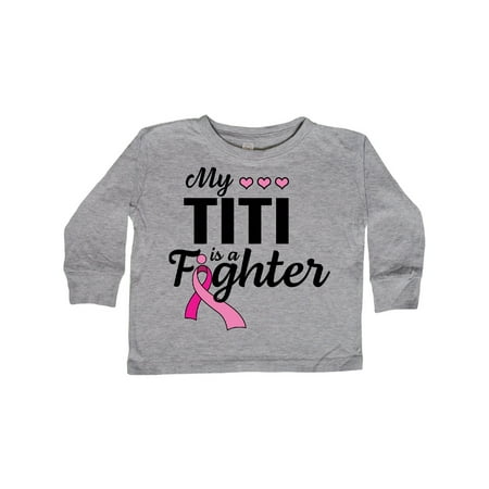 Inktastic Breast Cancer Awareness My Titi is a Fighter Gift Toddler Boy or Toddler Girl Long Sleeve T-Shirt
Inktastic Breast Cancer Awareness My Titi is a Fighter Gift Toddler Boy or Toddler Girl Long Sleeve T-Shirt