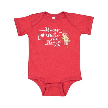 Inktastic Nebraska Home is Where the Heart is with Watercolor Floral Gift Baby Boy or Baby Girl Bodysuit
Inktastic Nebraska Home is Where the Heart is with Watercolor Floral Gift Baby Boy or Baby Girl Bodysuit