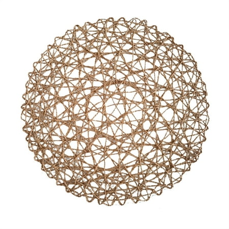 Hanyhapt 3Pcs Fine Paper Cord Placemat Round Random Braided Table Insulation Mat Paper Cord Decorative Mat Table Mat (Coffee)
Hanyhapt 3Pcs Fine Paper Cord Placemat Round Random Braided Table Insulation Mat Paper Cord Decorative Mat Table Mat (Coffee)