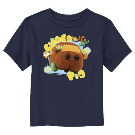 Toddler s Pui Pui Molcar Choco Photo Portrait Graphic Tee Navy Blue 2T
