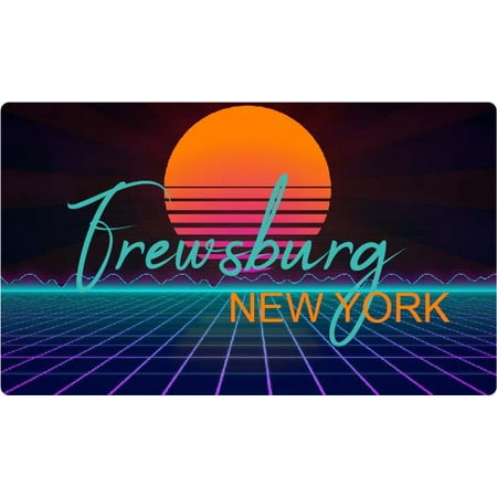 Frewsburg New York 4 X 2.25-Inch Fridge Magnet Retro Neon Design