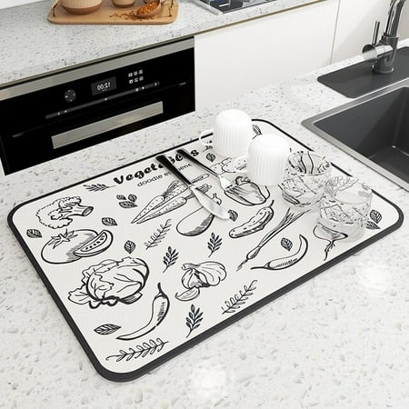 dosil Super Absorbent Antiskid Large Kitchen Absorbent Draining Mat Coffee Dish Drying Mat Quick Dry Bathroom Drain Pad Tableware Mat
dosil Super Absorbent Antiskid Large Kitchen Absorbent Draining Mat Coffee Dish Drying Mat Quick Dry Bathroom Drain Pad Tableware Mat