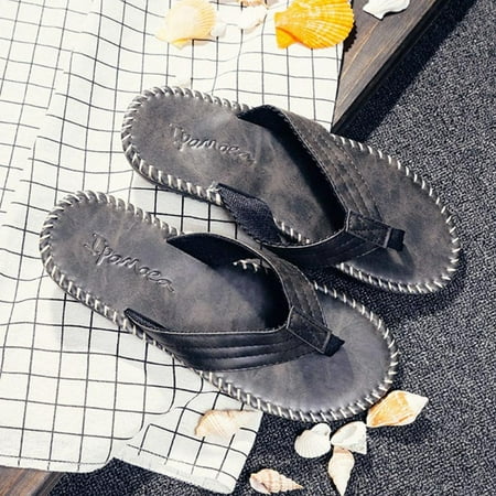 Summer Men Flip Flops Fashion Beach Cool Men Slippers Anti Slip PU Leather Solid Shoes Men Pantoffel slides
Summer Men Flip Flops Fashion Beach Cool Men Slippers Anti Slip PU Leather Solid Shoes Men Pantoffel slides