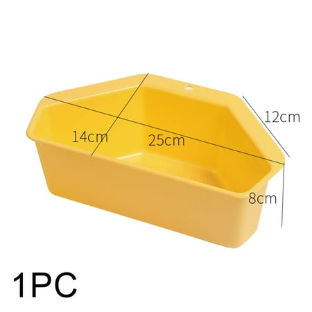 Triangular Corner Sink Drain Rack Shelf Basket Food Strainer Vegetable Fruit Yellow 1pc
Triangular Corner Sink Drain Rack Shelf Basket Food Strainer Vegetable Fruit Yellow 1pc