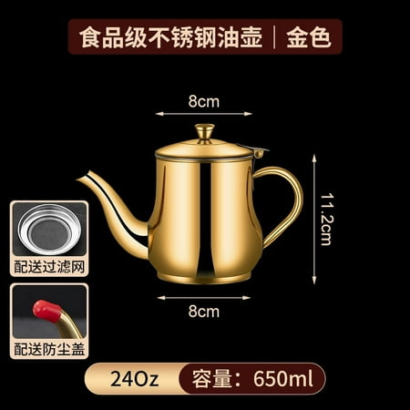 FRCOLOR Stainless Steel Oil Seasoning Strainer Can Grease Pot Oil Container with Removable Filter
FRCOLOR Stainless Steel Oil Seasoning Strainer Can Grease Pot Oil Container with Removable Filter