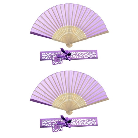 NUOLUX 2pcs Classic Folding Fans Delicate Chinese Style Fan Bamboo Framework Fan with Box for Women (Purple)
NUOLUX 2pcs Classic Folding Fans Delicate Chinese Style Fan Bamboo Framework Fan with Box for Women (Purple)