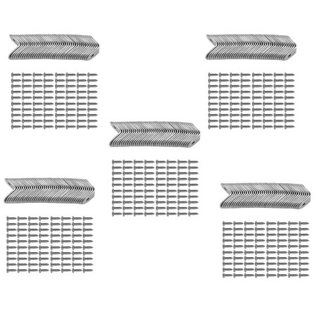 200PCS L Bracket Corner with 400PCS Screws Corner Bracket Angle Bracket Fastener for Wood Furniture Bedframe Cabinet