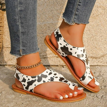 Platform Sandals Women Summer Sandals Durable Sandals Women SandalsLadies Summer Beach Flat Bottom Casual Cow Print Clip Toe Plus Size SandalsWhite42
Platform Sandals Women Summer Sandals Durable Sandals Women SandalsLadies Summer Beach Flat Bottom Casual Cow Print Clip Toe Plus Size SandalsWhite42