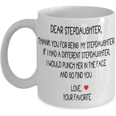 Stepdaughter Coffee Mug Gift Idea From stepdad or stepmom Step daughter Tea Cup Thank you Christmas Mother s day Fathers day
Stepdaughter Coffee Mug Gift Idea From stepdad or stepmom Step daughter Tea Cup Thank you Christmas Mother s day Fathers day