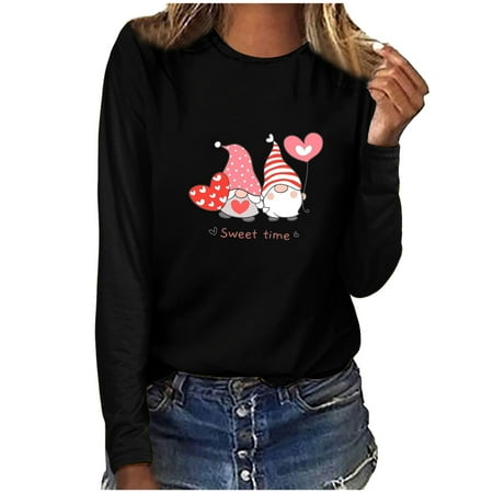 Hvyesh Oversized Sweatshirt For Women Womens Valentine s Day Love Heart Print O Neck Sweatshirt Casual Long Sleeve Round Neck Loose Fit Pullover Tops Black shirts for women M
Hvyesh Oversized Sweatshirt For Women Womens Valentine s Day Love Heart Print O Neck Sweatshirt Casual Long Sleeve Round Neck Loose Fit Pullover Tops Black shirts for women M