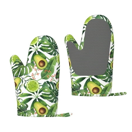 Hirioo Watercolor Green Tropical for Silicone Oven Mitts for BBQ Baking Cooking Set of 2 Heat Resistant 260℃ Non-Slip Kitchen Essentials
Hirioo Watercolor Green Tropical for Silicone Oven Mitts for BBQ Baking Cooking Set of 2 Heat Resistant 260℃ Non-Slip Kitchen Essentials