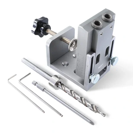 Aluminum Alloy Pocket Hole Jig Kit with 9mm Step Drill Bit Wood Doweling Jig
Aluminum Alloy Pocket Hole Jig Kit with 9mm Step Drill Bit Wood Doweling Jig