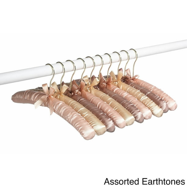 Whitmor Satin Padded Blouse Hangers (Set of 10)