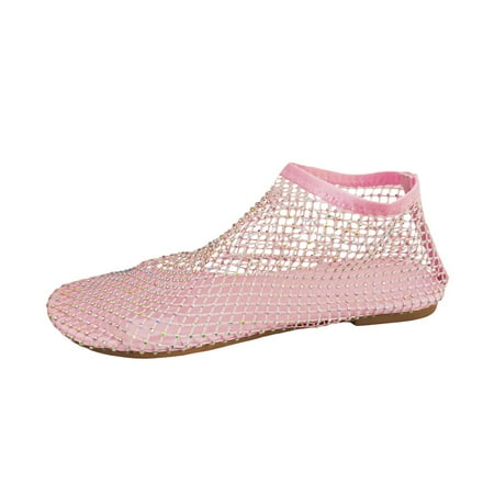 Blphud Summer Shoes for Women 2024 Slip on Flat Sandals for Women Breathable Hollow Mesh Cloth Breathable Rhinestones Decorated Flat Casual Shoes Bling Sandals Pink 41
Blphud Summer Shoes for Women 2024 Slip on Flat Sandals for Women Breathable Hollow Mesh Cloth Breathable Rhinestones Decorated Flat Casual Shoes Bling Sandals Pink 41