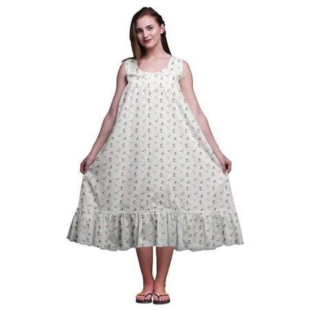 Bimba White17 Floral Rose Buds Cotton Nightgowns For Women Mid-Calf Printed Sleepwear Night Dress Medium
Bimba White17 Floral Rose Buds Cotton Nightgowns For Women Mid-Calf Printed Sleepwear Night Dress Medium