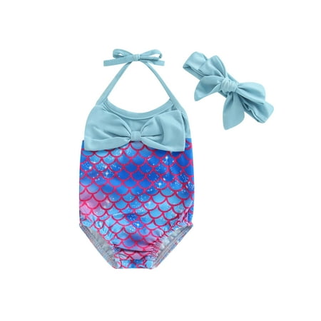 Caitzr Toddler Girl Baby Mermaid Fish Scale Swimsuit One Piece Swimwear Bathing Sunsuit 6M-3T
Caitzr Toddler Girl Baby Mermaid Fish Scale Swimsuit One Piece Swimwear Bathing Sunsuit 6M-3T