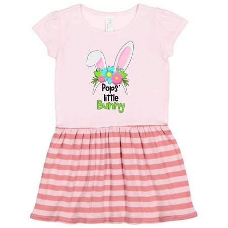 Inktastic Pops Little Bunny Cute Easter Bunny Ears Gift Toddler Girl Dress