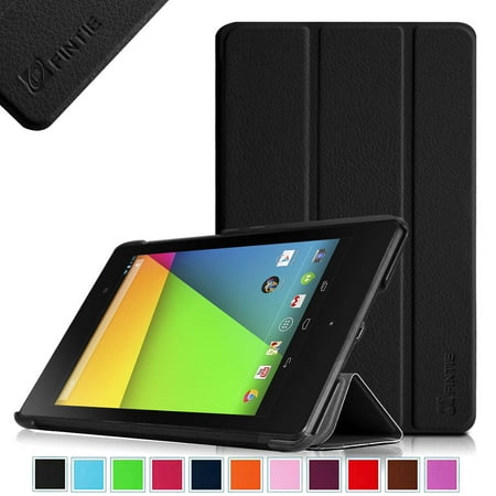 Fintie SmartShell Case for Google Nexus 7 FHD 2nd Gen 2013 Android Tablet with Auto Wake \/ Sleep, Black
