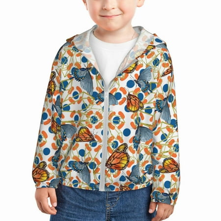 Vsdgher Butterflies Wild Insect Kids Sun Protection Hoodie with Zip Rash Guard Tops Children s Long Sleeve Sun Protection Clothing - 4 Years
Vsdgher Butterflies Wild Insect Kids Sun Protection Hoodie with Zip Rash Guard Tops Children s Long Sleeve Sun Protection Clothing - 4 Years