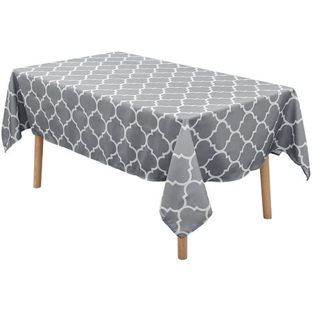 60 Moroccan Polyester Tablecloth for Round Tables Waterproof Stain Resistant Washable Dining Table Protector for Holiday Party Indoor and Outdoor Light Grey and White
60 Moroccan Polyester Tablecloth for Round Tables Waterproof Stain Resistant Washable Dining Table Protector for Holiday Party Indoor and Outdoor Light Grey and White