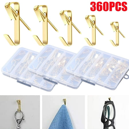360 Pieces Picture Hooks 10-100lbs Drywall Picture Hangers Heavy Duty Picture Hanging Kit for Office Clock Canvas Mirror Home Decor Picture Hanging Accessories
360 Pieces Picture Hooks 10-100lbs Drywall Picture Hangers Heavy Duty Picture Hanging Kit for Office Clock Canvas Mirror Home Decor Picture Hanging Accessories